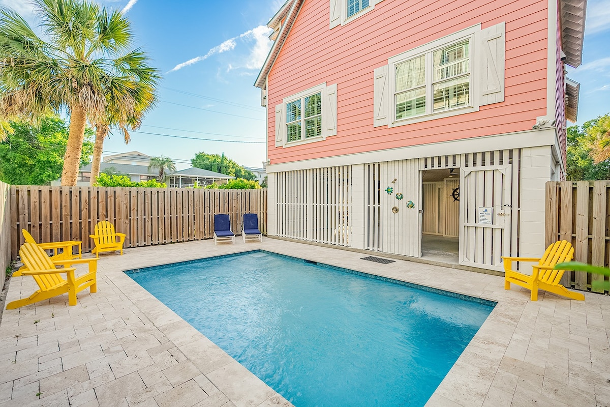 Steps To Beach Access W/ Private Pool + Soaring Oc