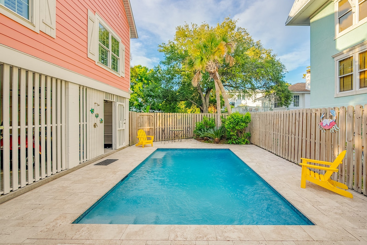 Steps To Beach Access W/ Private Pool + Soaring Oc
