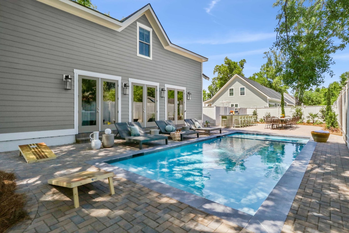 Modern Savannah Home | Heated Pool