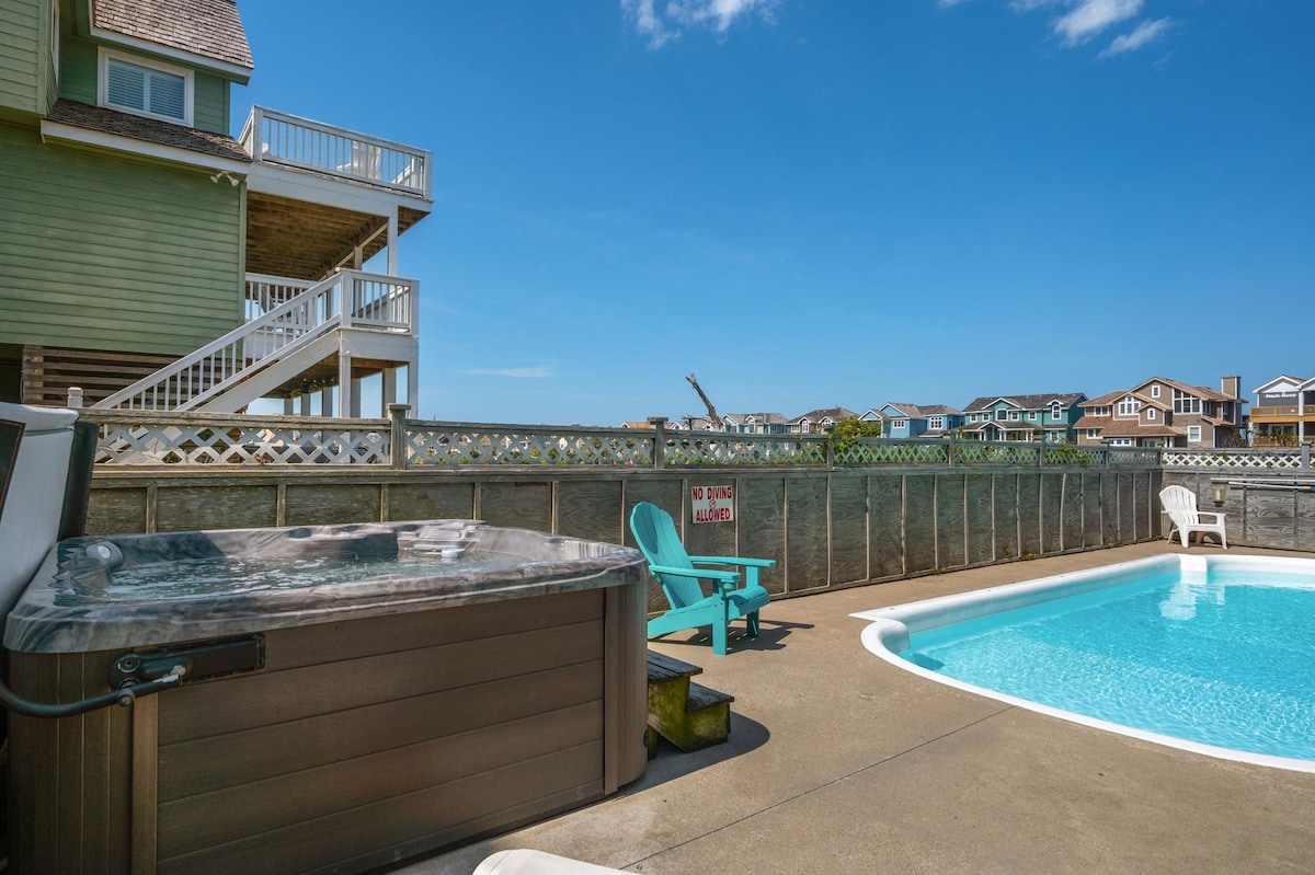 Semper Surf: Ocean Views with Pool, Hot Tub