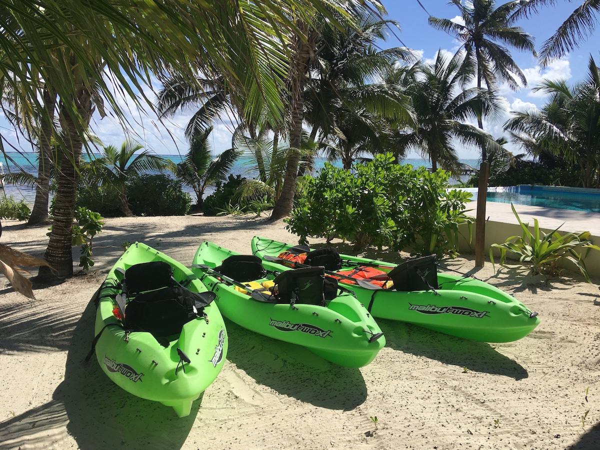 Stunning Caribbean Views. Beach, Pool, Kayaks.