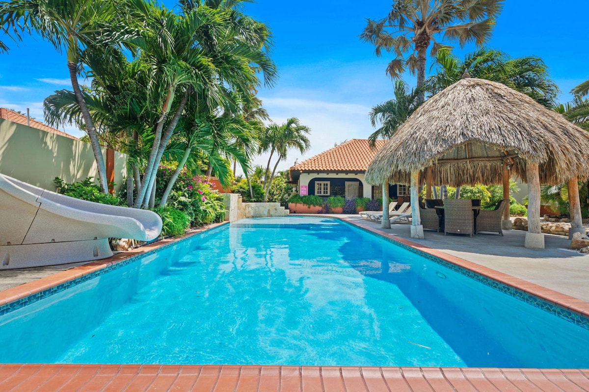 热带6卧室别墅：阿鲁巴棕榈滩附近的幸福