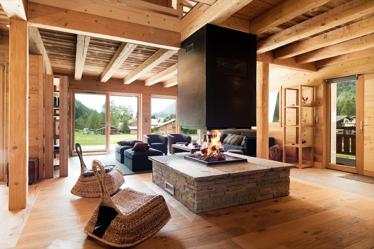 霞慕尼（ Chamonix ）和阿根廷（ Argentiere ）之间的绝佳度假木屋、桑拿