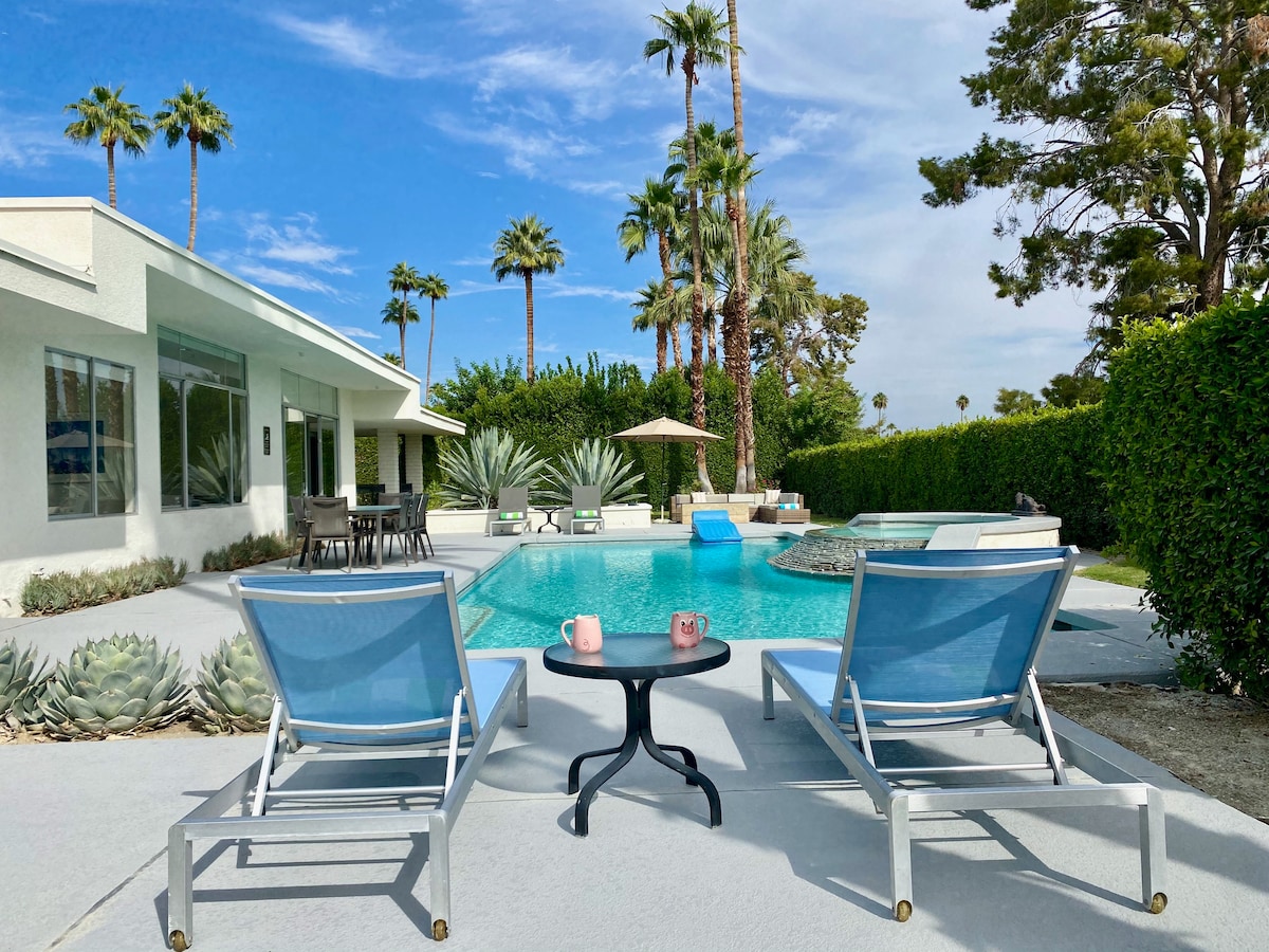 Mod Blue Agave -令人惊叹的S Palm Springs Mid-Centu