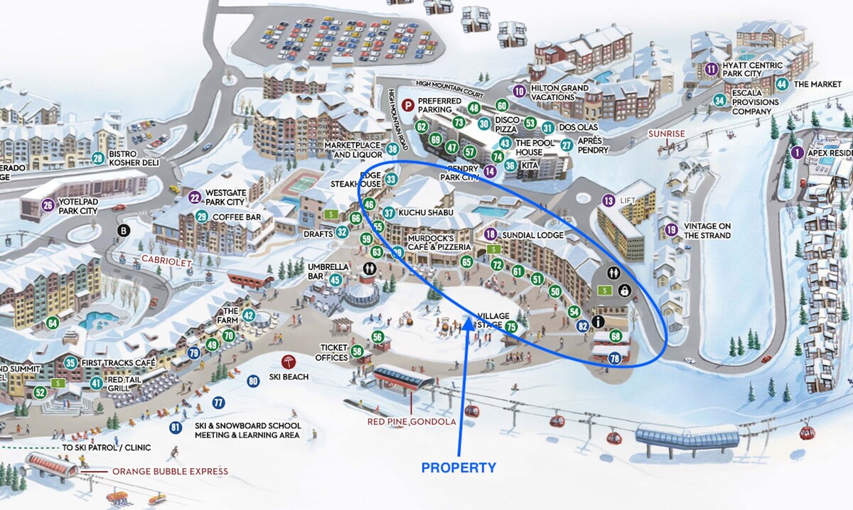 Ski Out Superior Penthouse at Sundial滑雪场