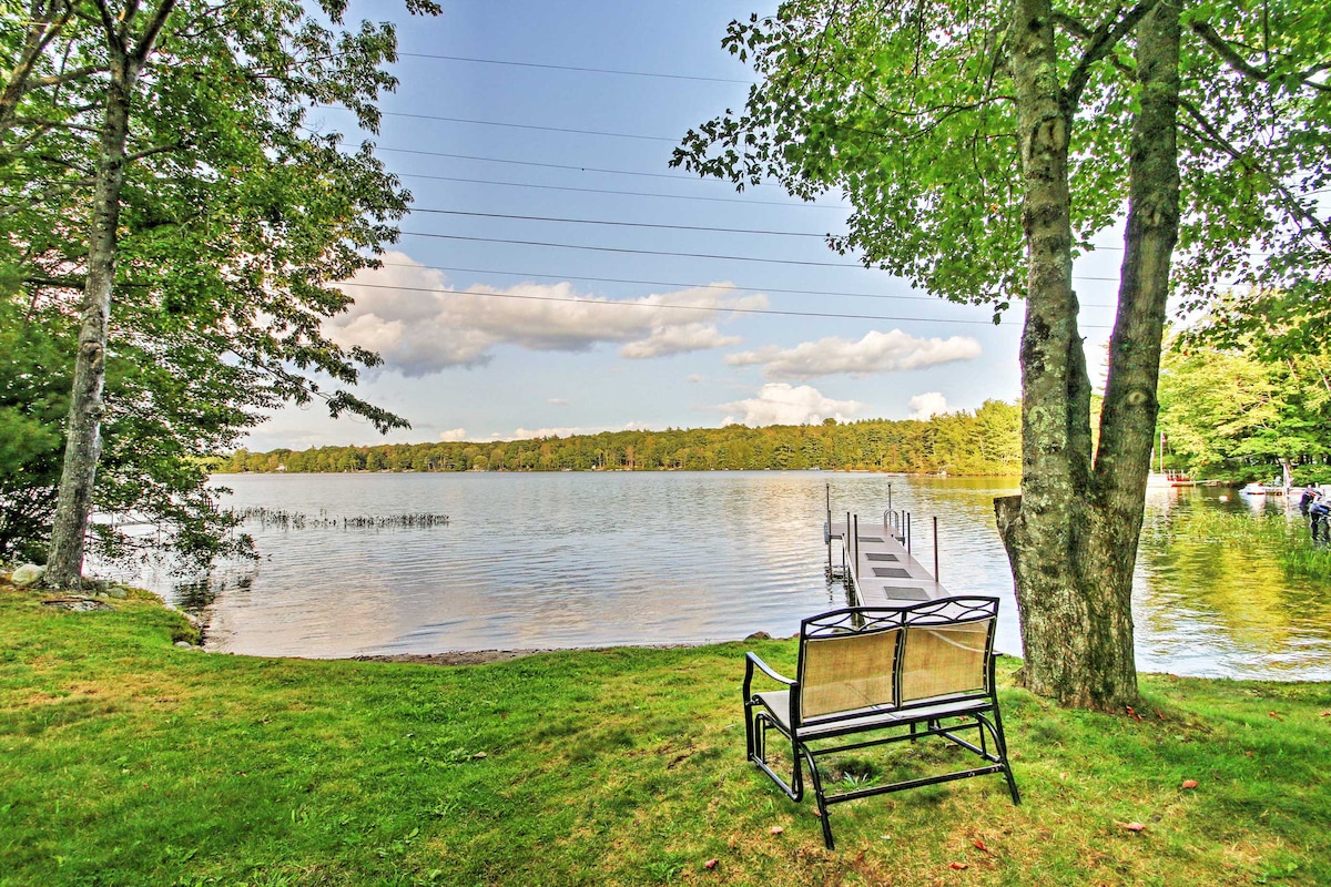 Scenic Lyman Home on Swan Pond w/ Wraparound Deck!