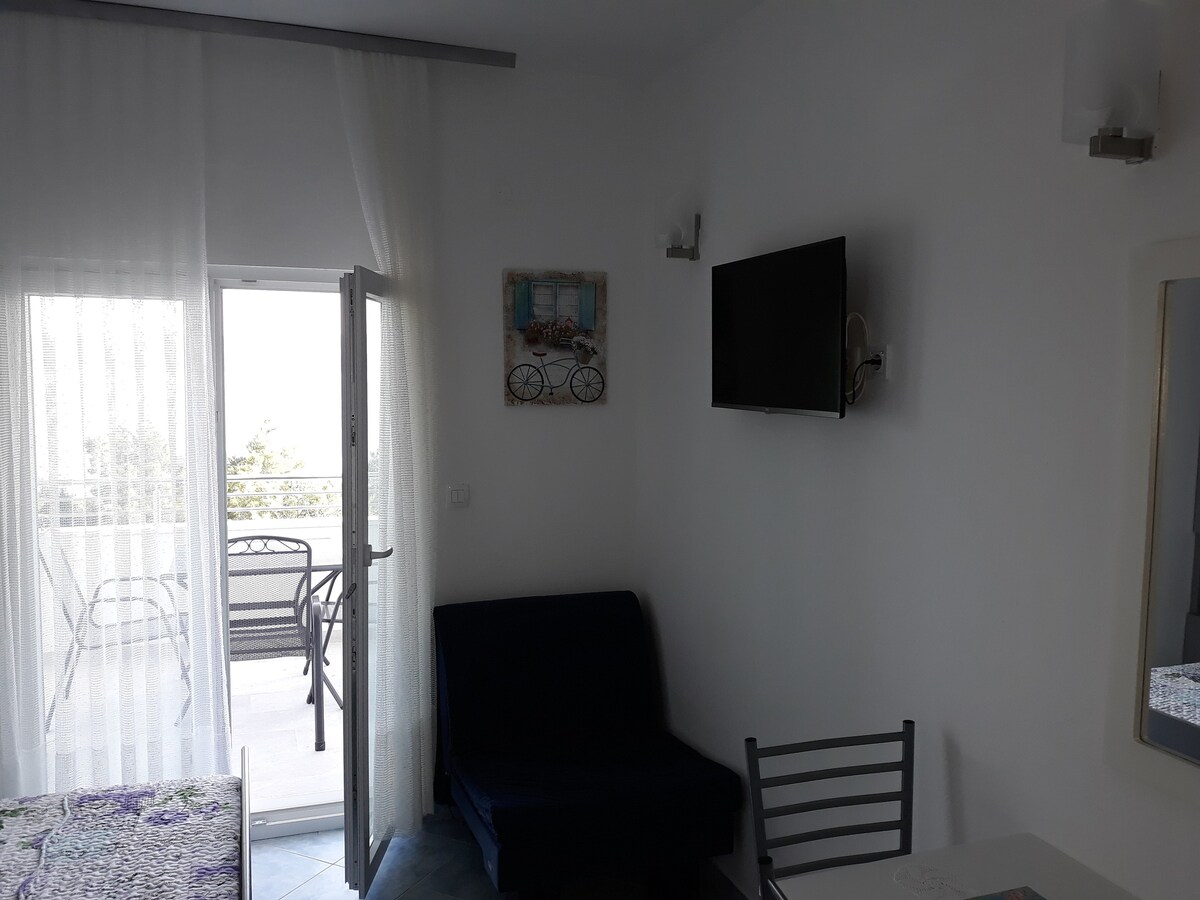 AS-1045-a Studio flat with terrace and sea view
