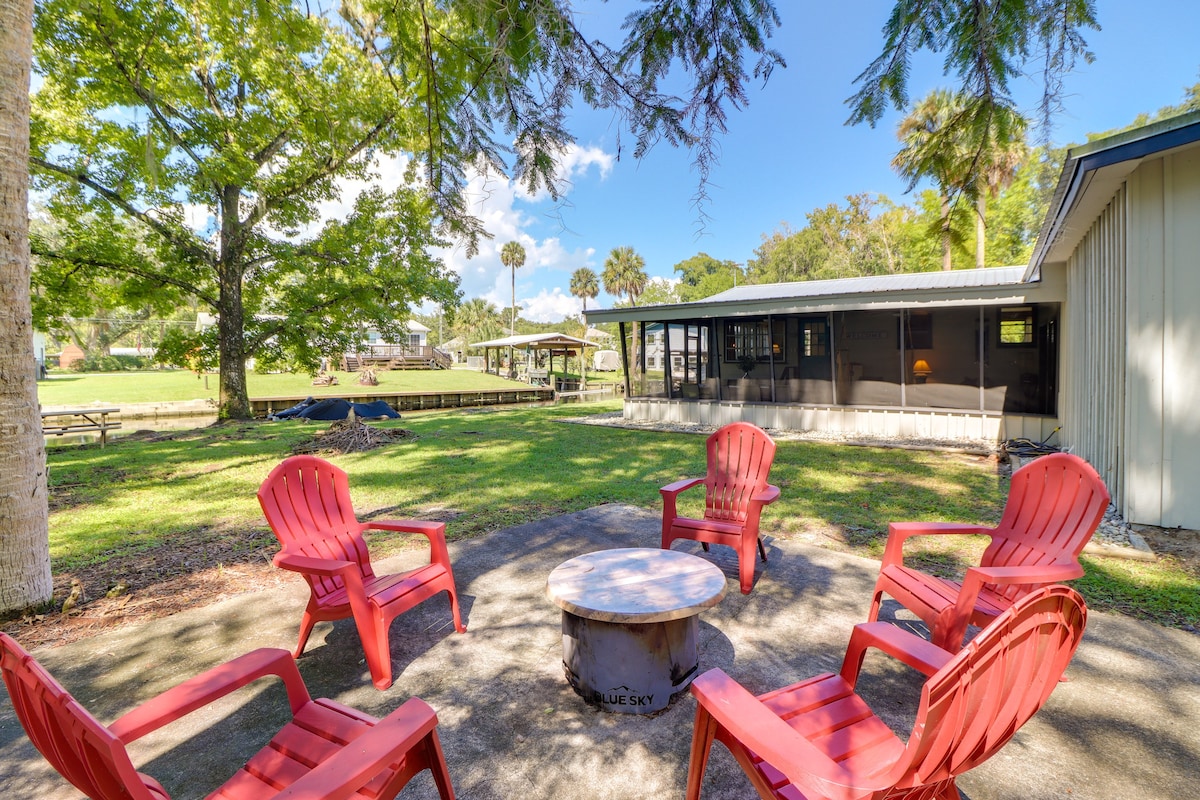 Charming Canalfront Retreat w/ Double Boat Slip!