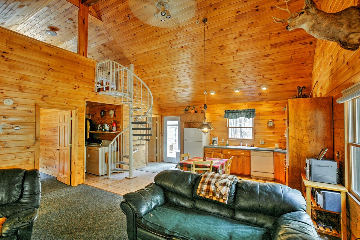 Private South Boardman Cabin on 10 Forest Acres!