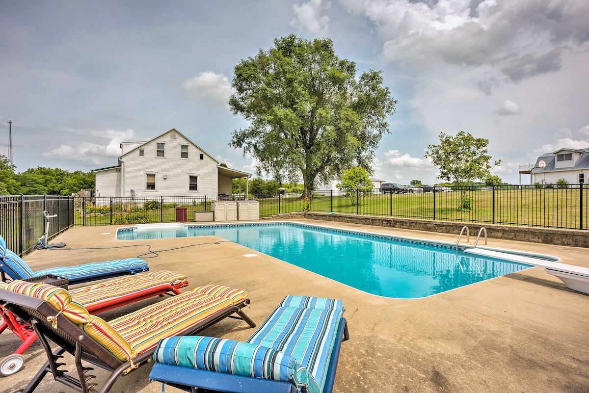 Charming Berger Apt on 42-Acre Farm w/Pool Access