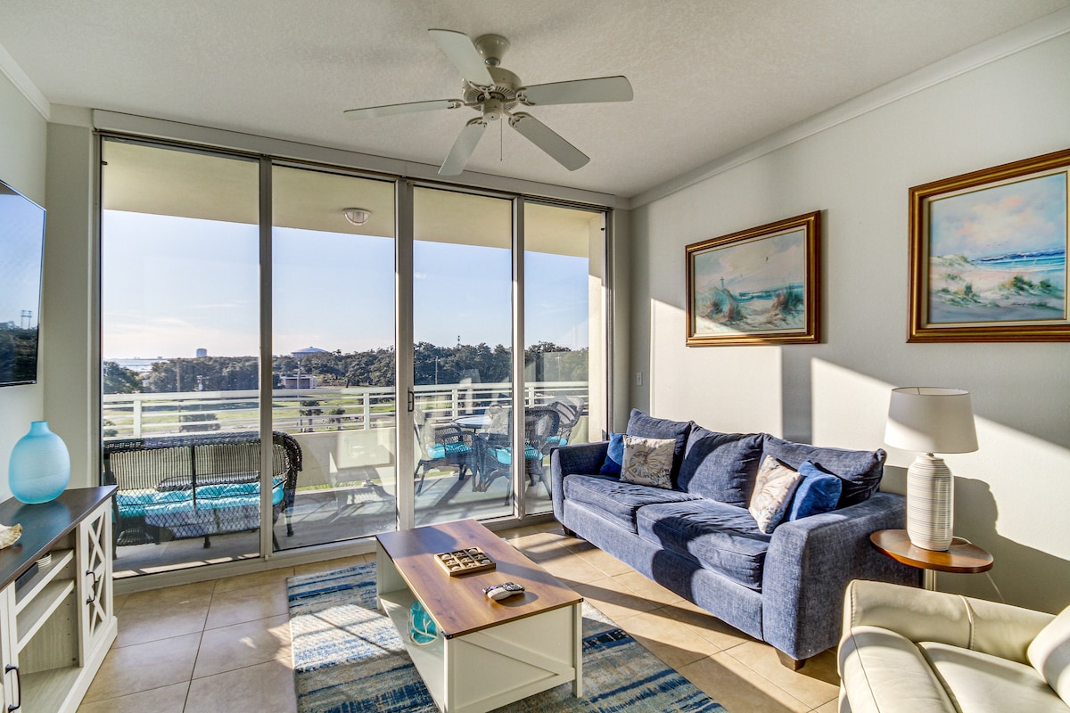 海滨Biloxi俱乐部的公寓：阳台/带海景