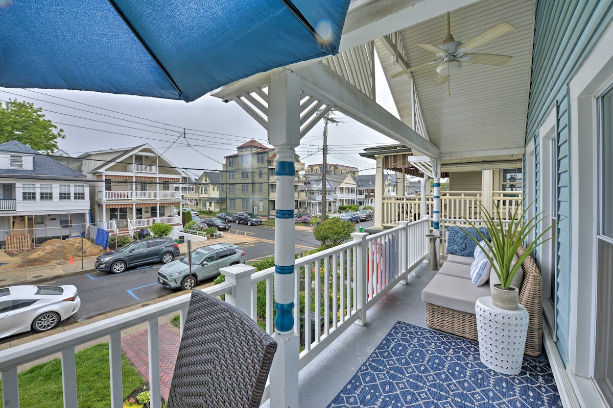 Ocean Grove公寓，带阳台：距离海滩1个街区！