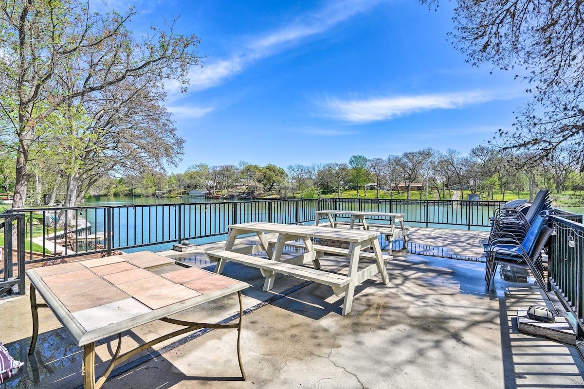 Waterfront 'Guadalupe River Lodge' Home w/ Dock!