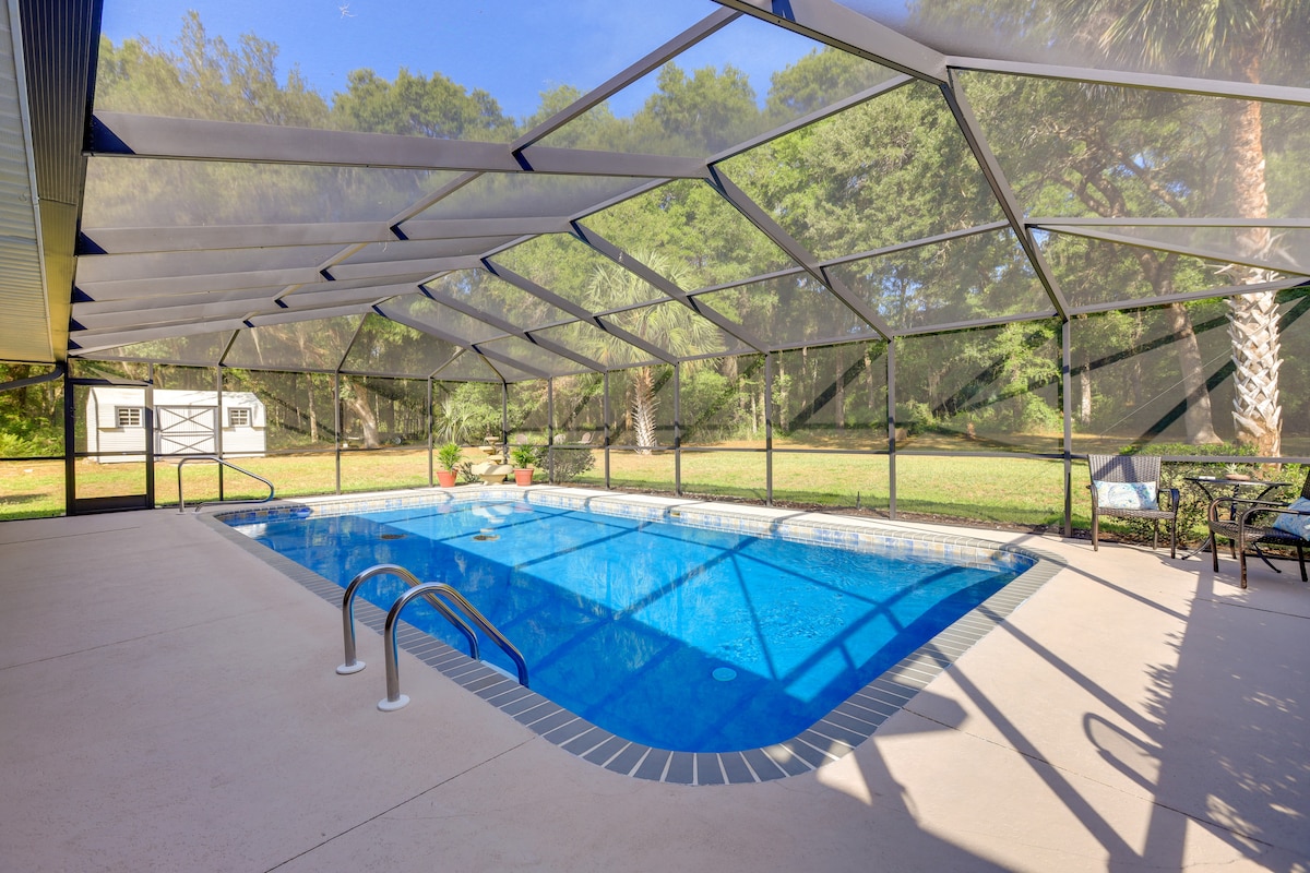 Idyllic Citrus Springs Getaway w/ Private Pool!