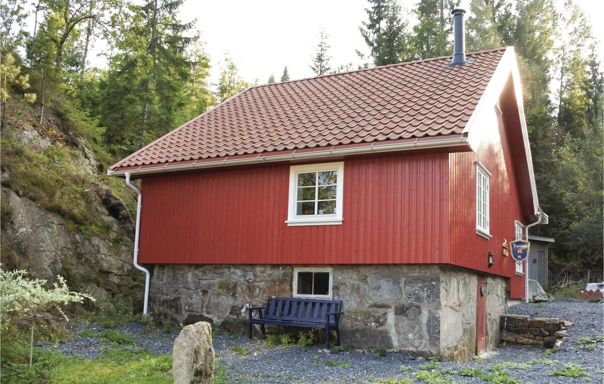 桑拿房， Søndeled的迷人房源，设有4间卧室