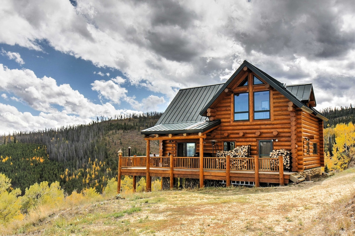 Secluded Granby Cabin w/ Mountain Views & Hot Tub