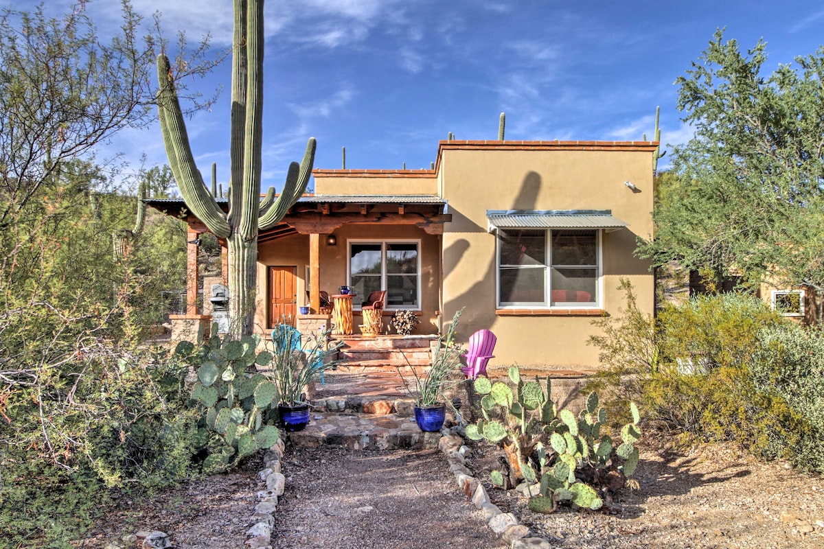 「La Roca」-图森小屋（ Tucson Casita ） ，可欣赏10英亩的山景！