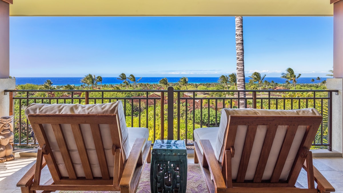 Lux Oceanview Villa at Hualalai w/Resort Pool & AC