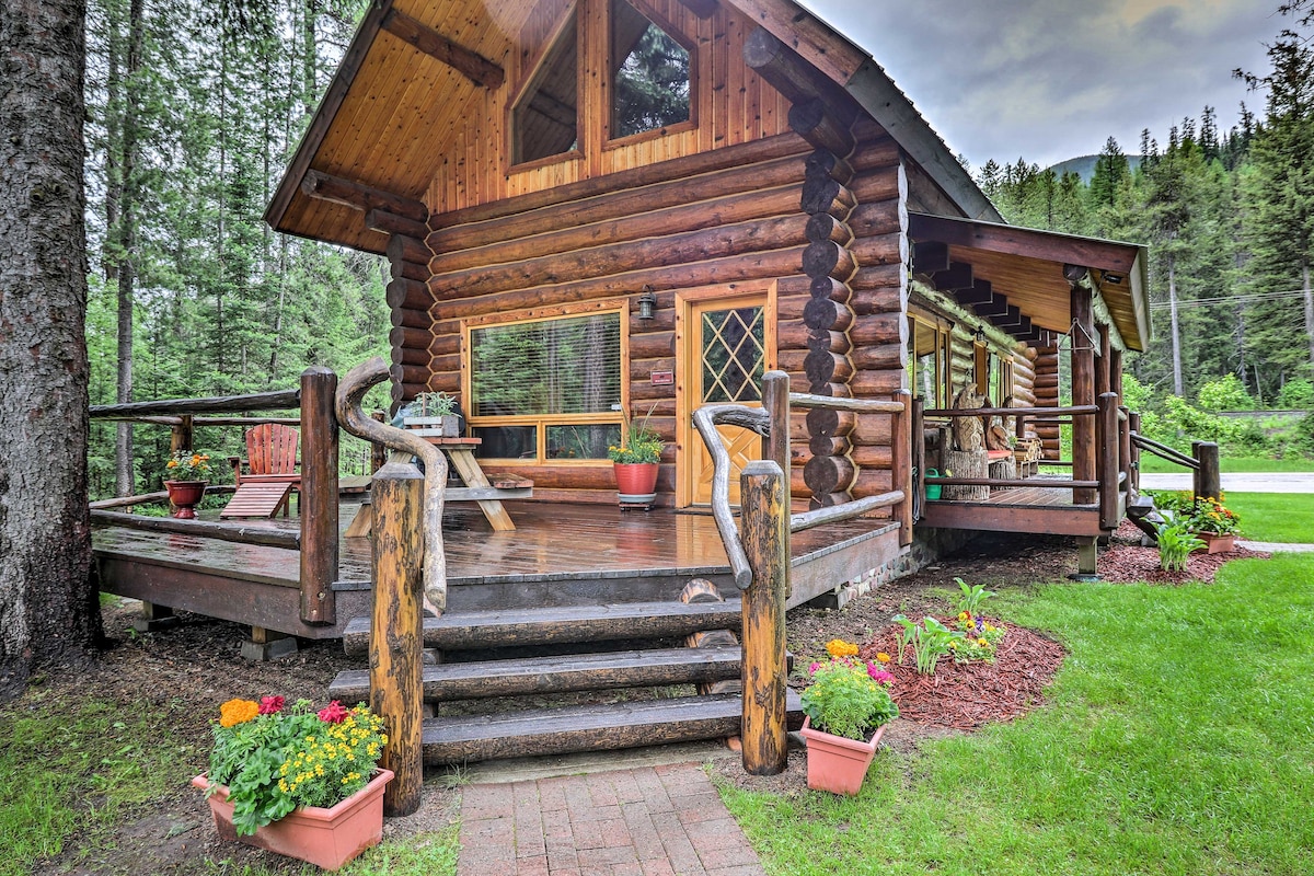 舒适的冰川公园日志小屋（ Glacier Park Log Cabin ） -「西部最好！」