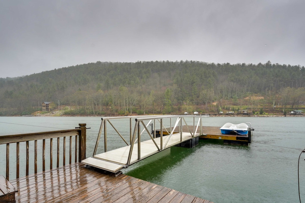 Lakefront Butler Home w/ Hot Tub, Fire Pit + Dock