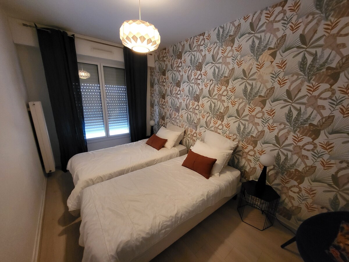 Les Sables-d 'Olonne公寓， 2间卧室，可住4人。