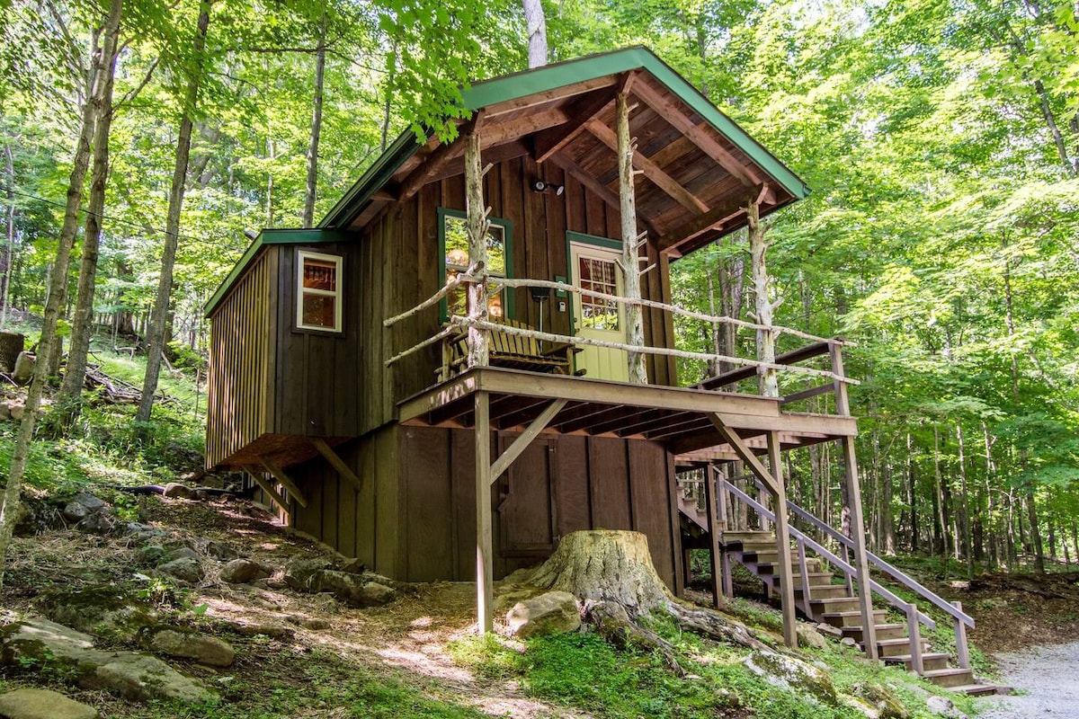 位于西弗吉尼亚州最棒的中心地带的树屋小木屋！
