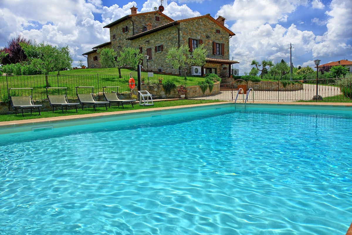 Farneta别墅-带泳池的乡村别墅