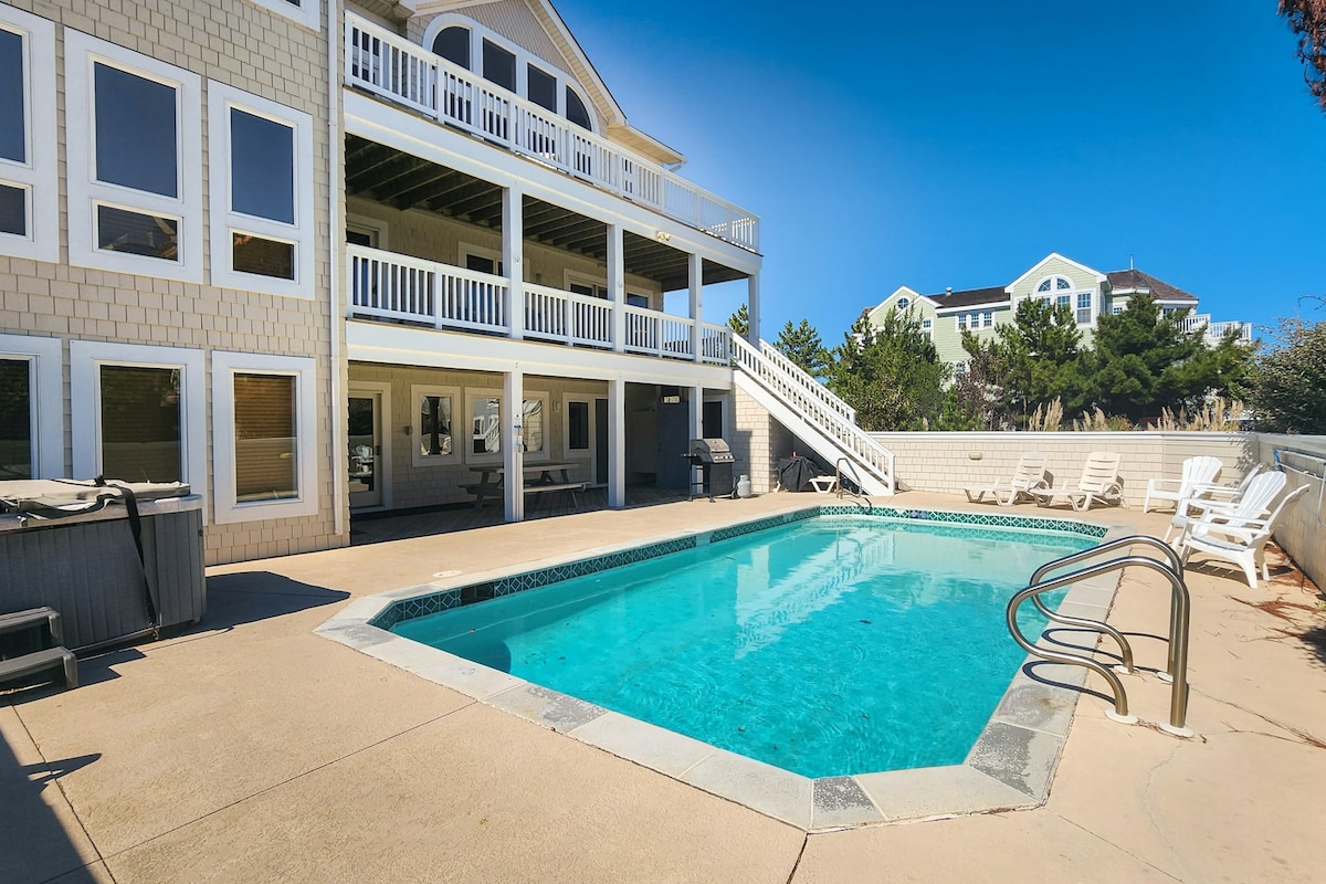 Walkable 6BR Oceanview Dog Friendly | Private Pool