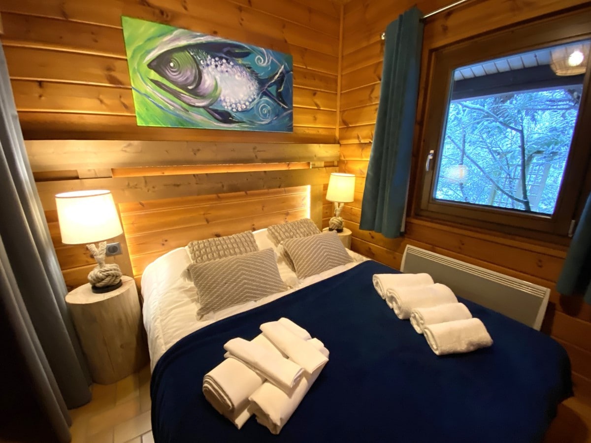Le Fishing Lodge Chalet en bois avec Bain Nordique