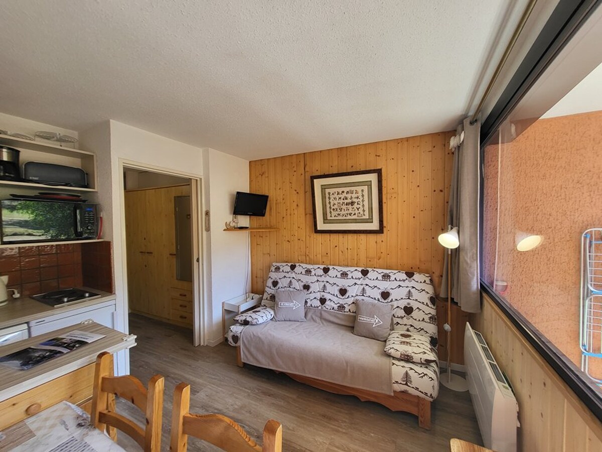 Montgenèvre公寓， 1间卧室， 4人。