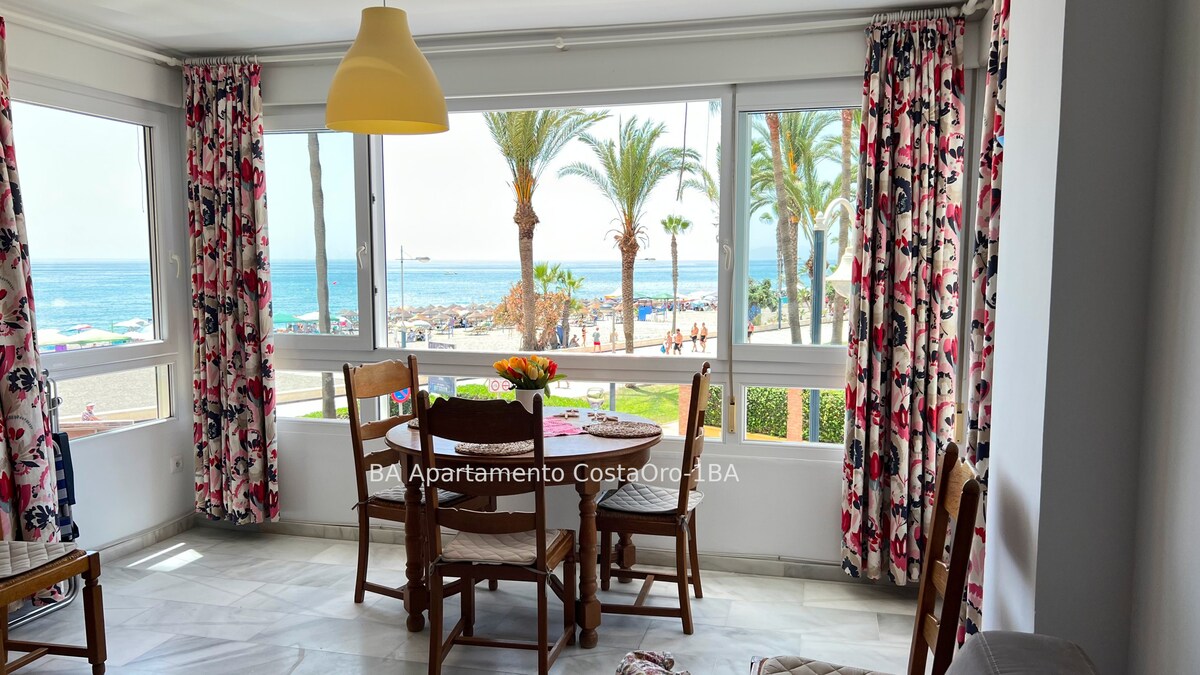 Feet in the water. Seaside CostaOro-CO1BA bedroom