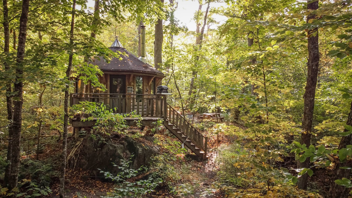 The Yurt- Treehouse 9 at Les Refuges Perchés