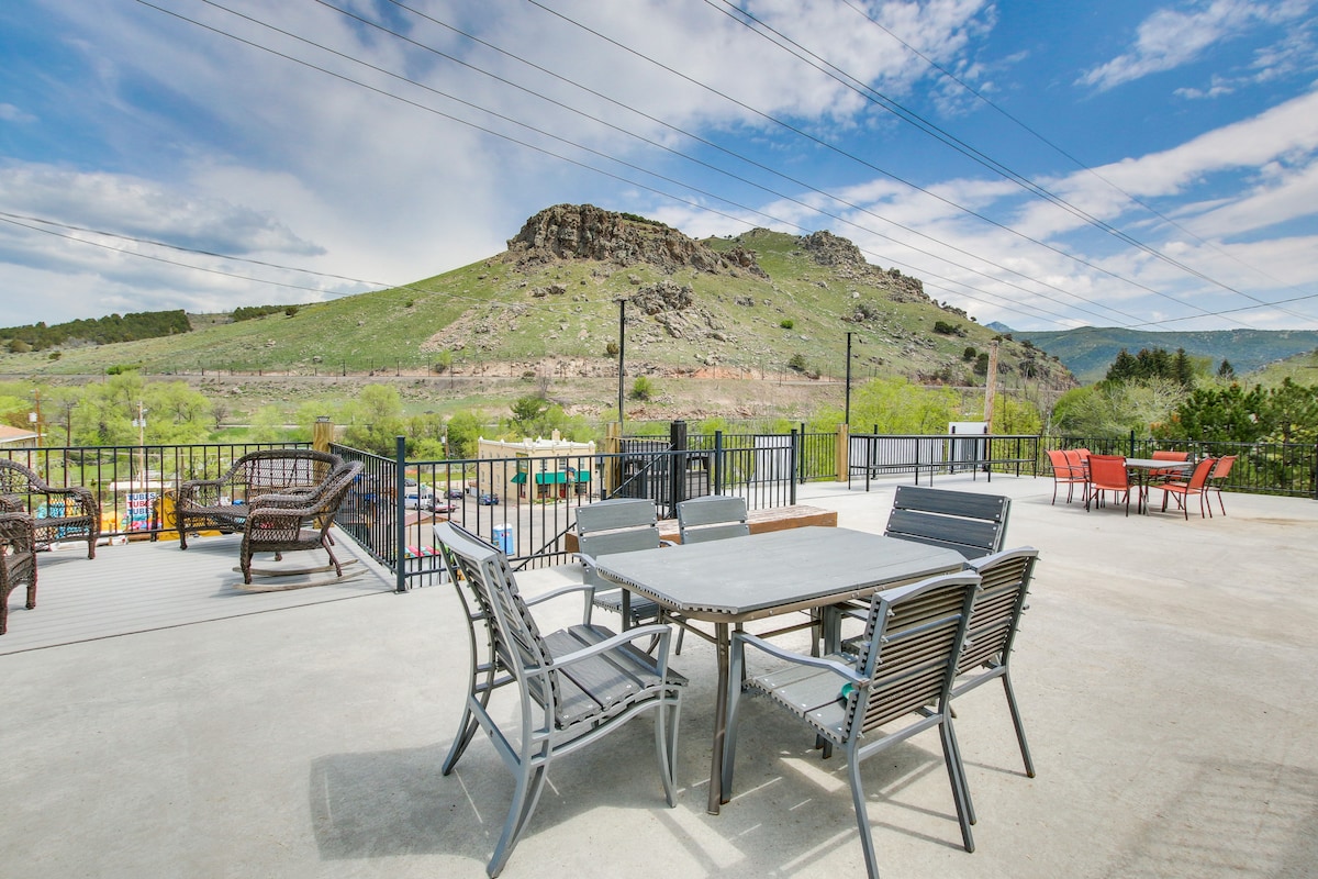 Central Lava Hot Springs Studio w/ Deck & Views!