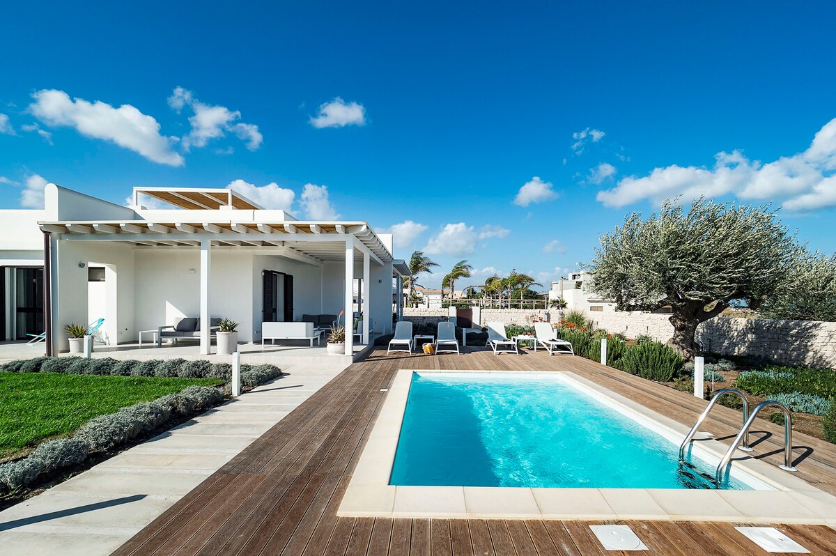 Modern villa with private pool near the beach