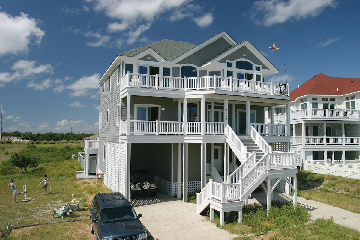 6BR Oceanview | Pool | Hot Tub | Fireplace | AC