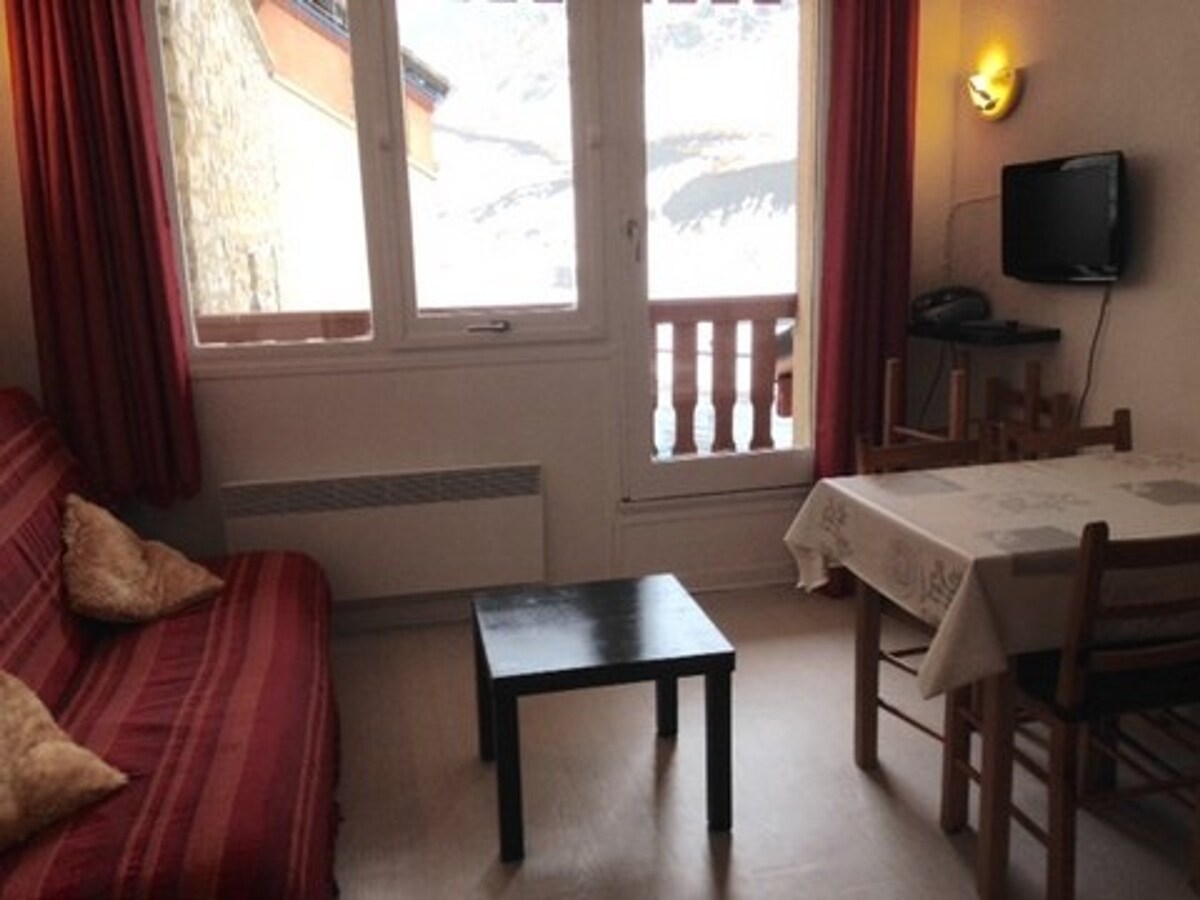La Mongie单间公寓， 1间卧室， 6人。