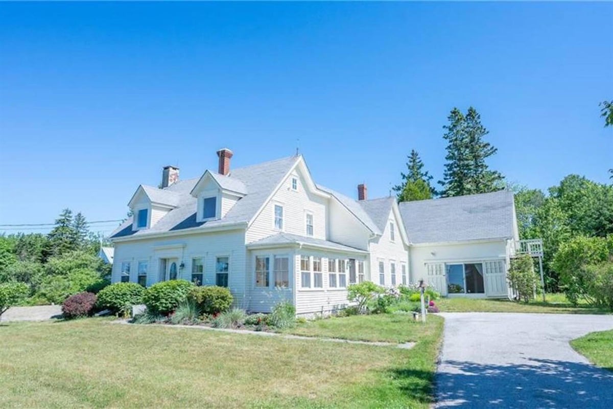 Classic Maine farmhouse with modern amenities