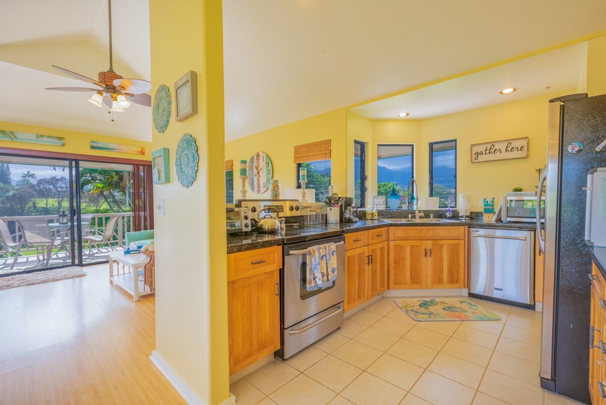 Hanalei Bay Villa Cottage 2B 2.5Ba山景