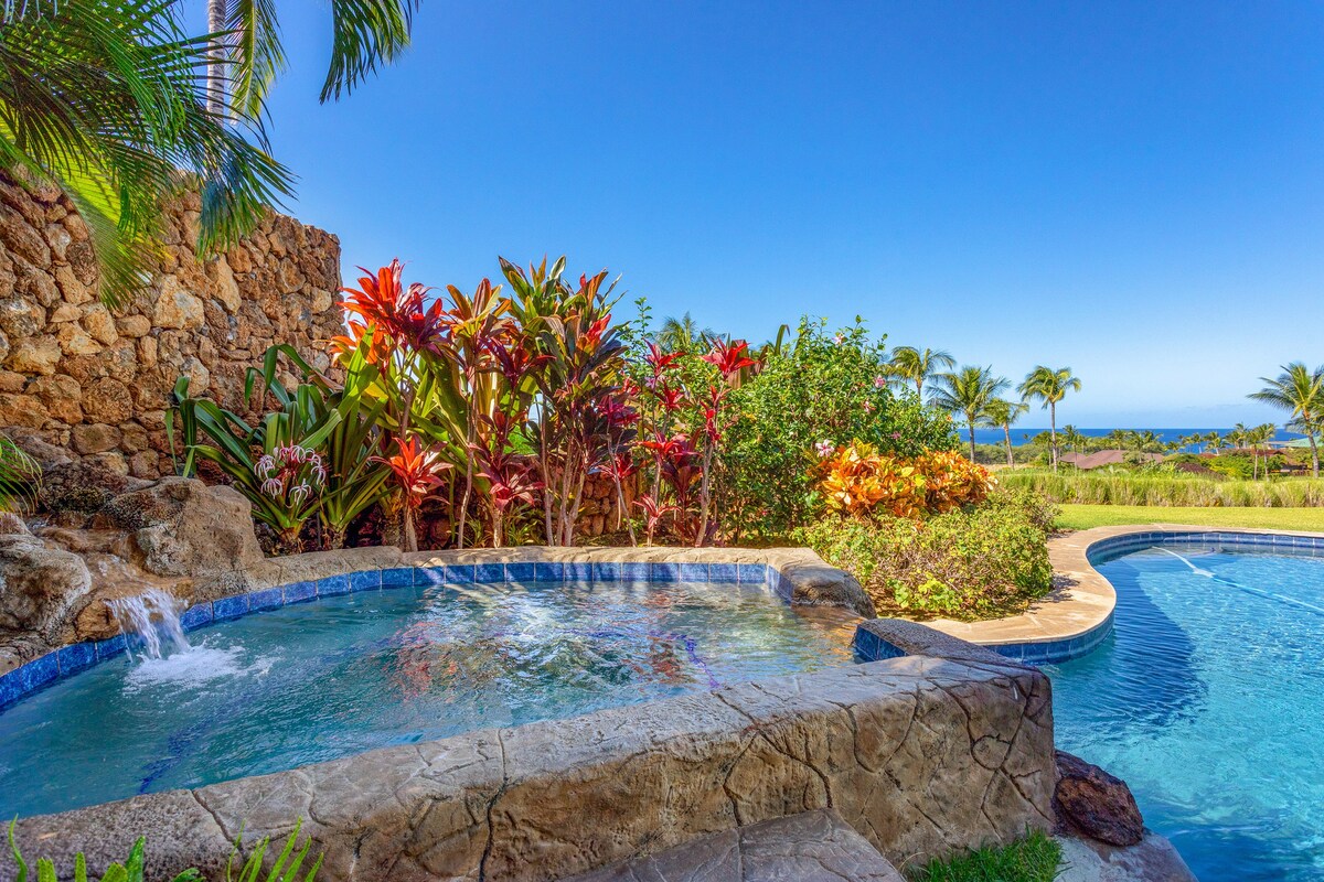 Ocean Views Tropical Home w/Pool,Spa,AC & Backyard