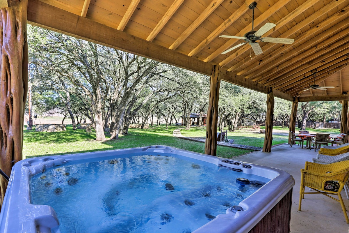 Riverfront Blanco Home w/ Shaded Porch + Hot Tub