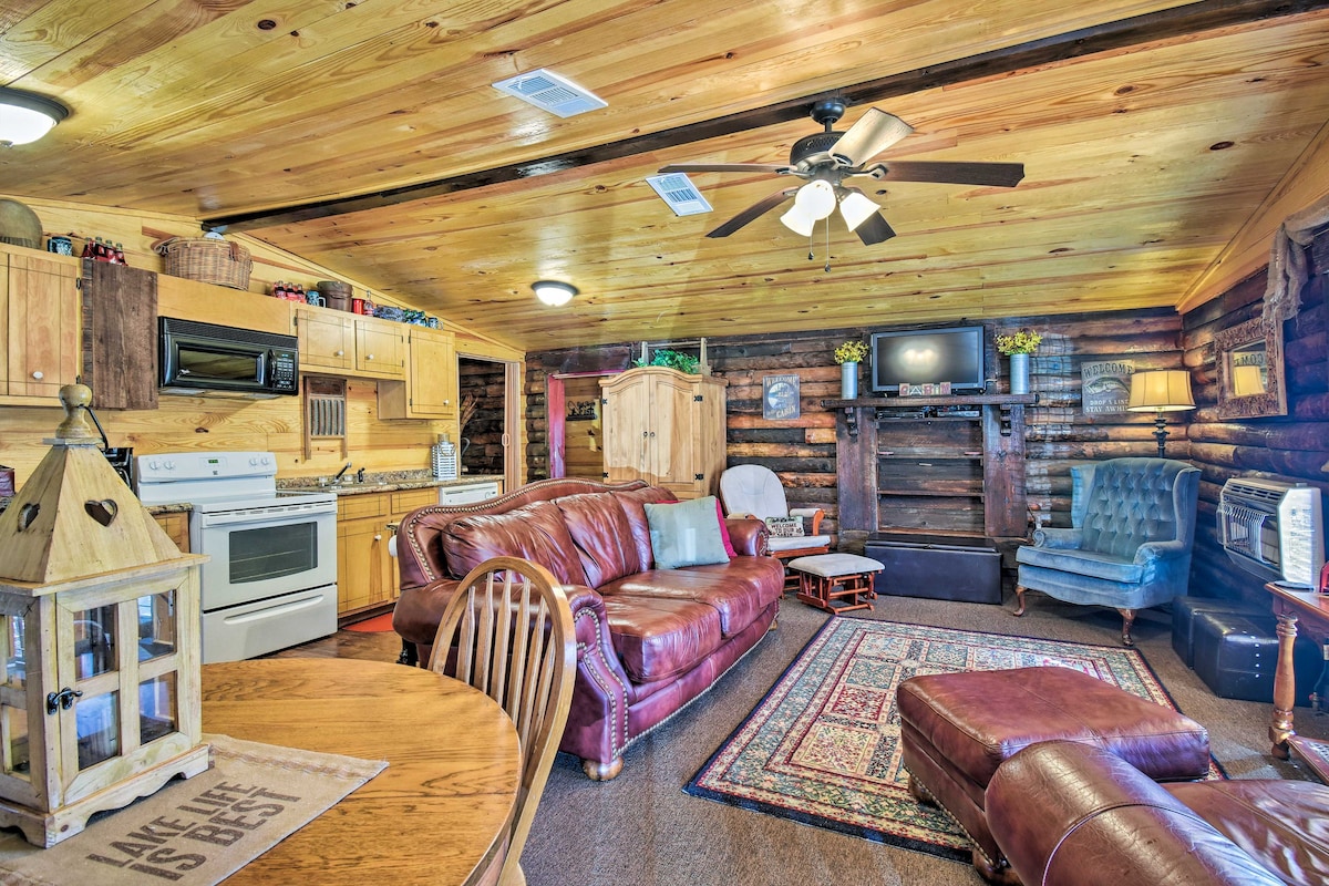 Arkansas Log Cabin Rental Near Lake Greeson!
