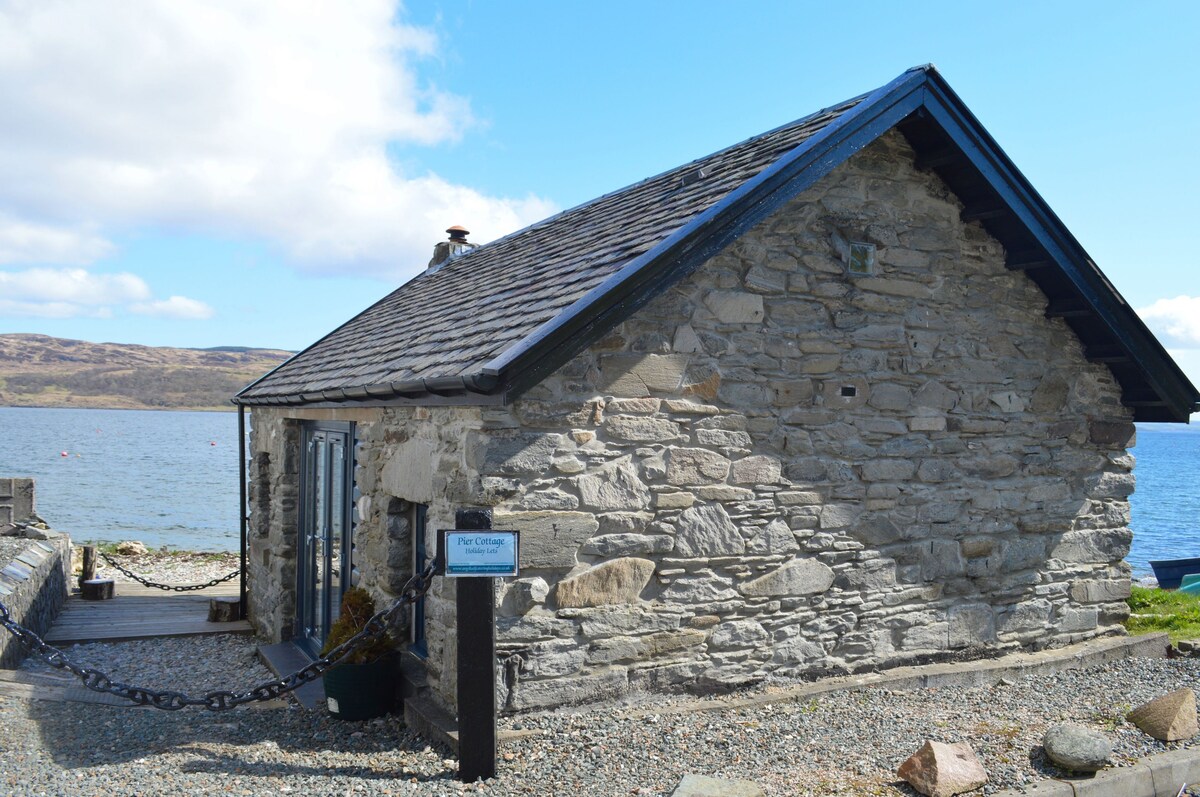 Pier Cottage at Kames, waterfront