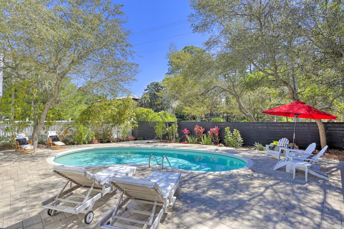 Charming Home w/ Pool: Steps to Grayton Beach!