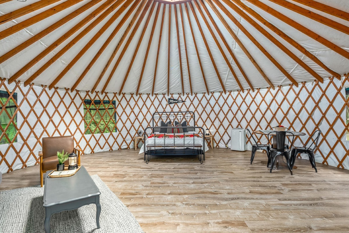 迷人的蒙古包非常适合在NWA Glamping ！