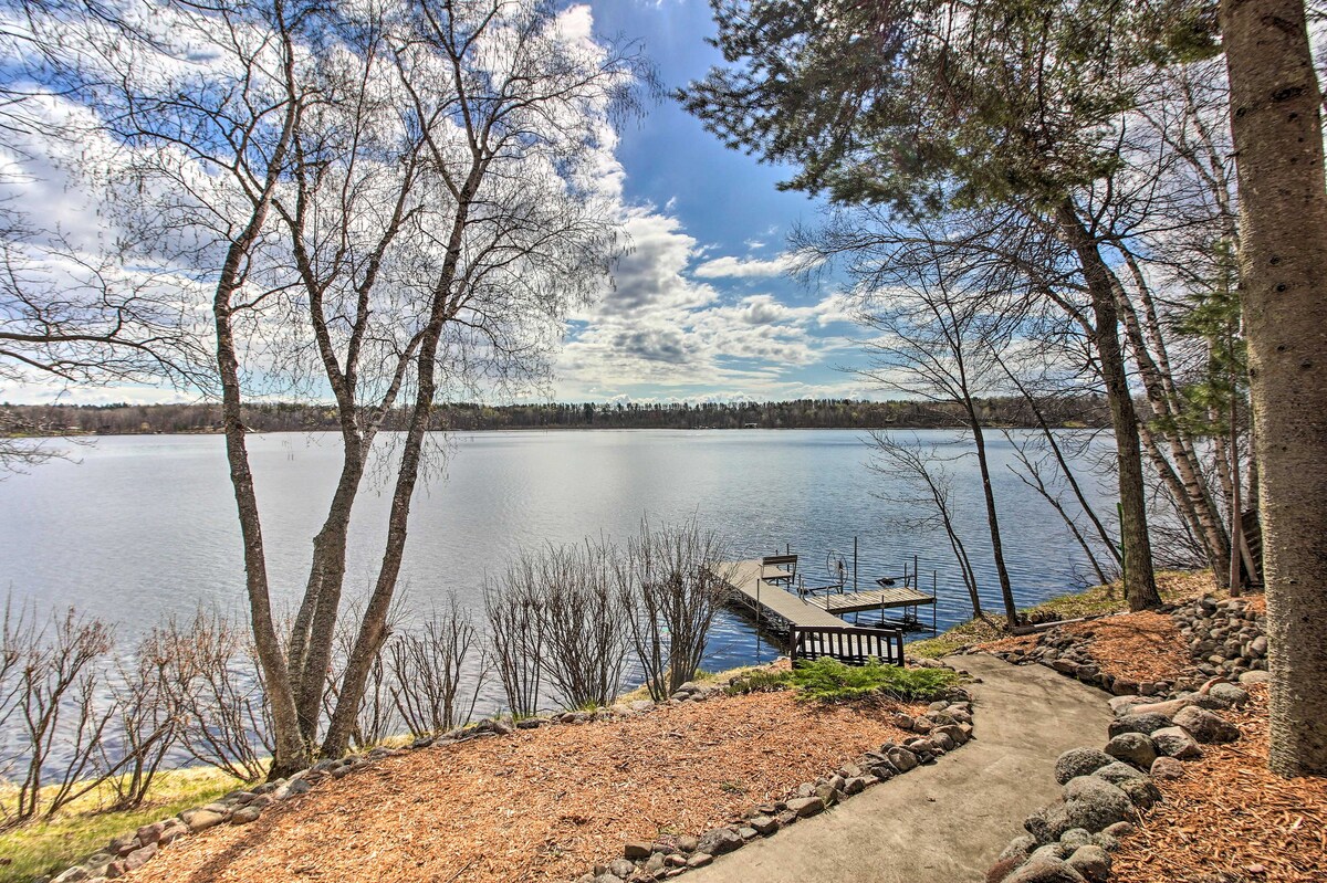 Brainerd Lakes Cabin on 2-Acres w/ Dock & Fire Pit