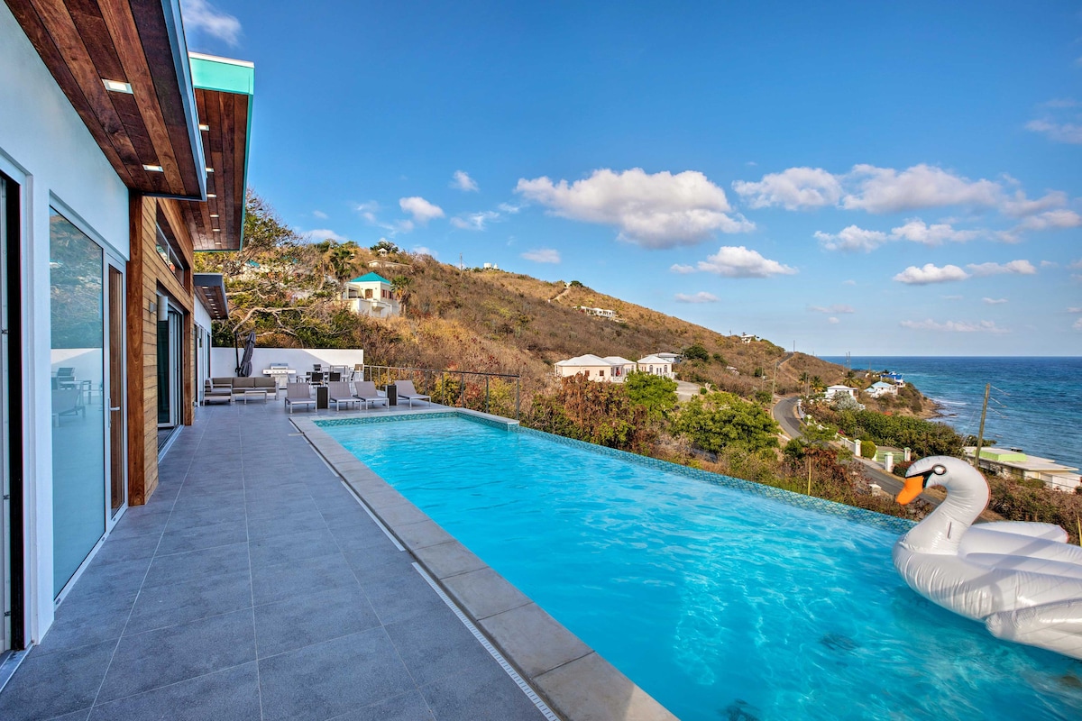 Luxury St Croix Home w/ Oceanfront Pool & Views