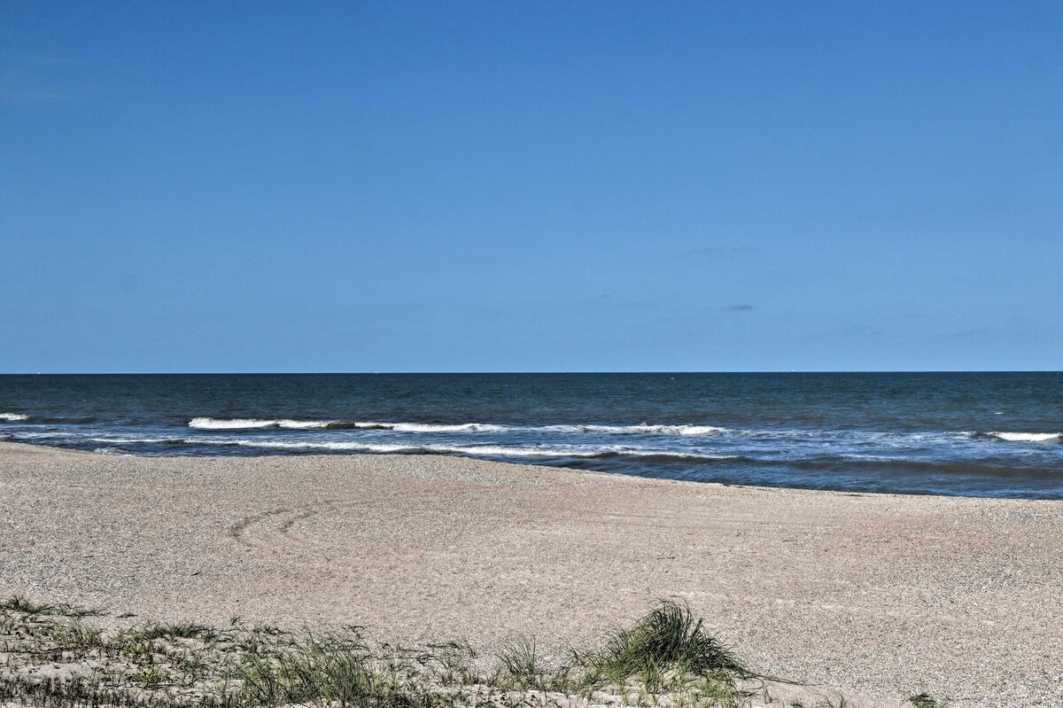 Amelia Island海滨小屋（带平台和烧烤） ！