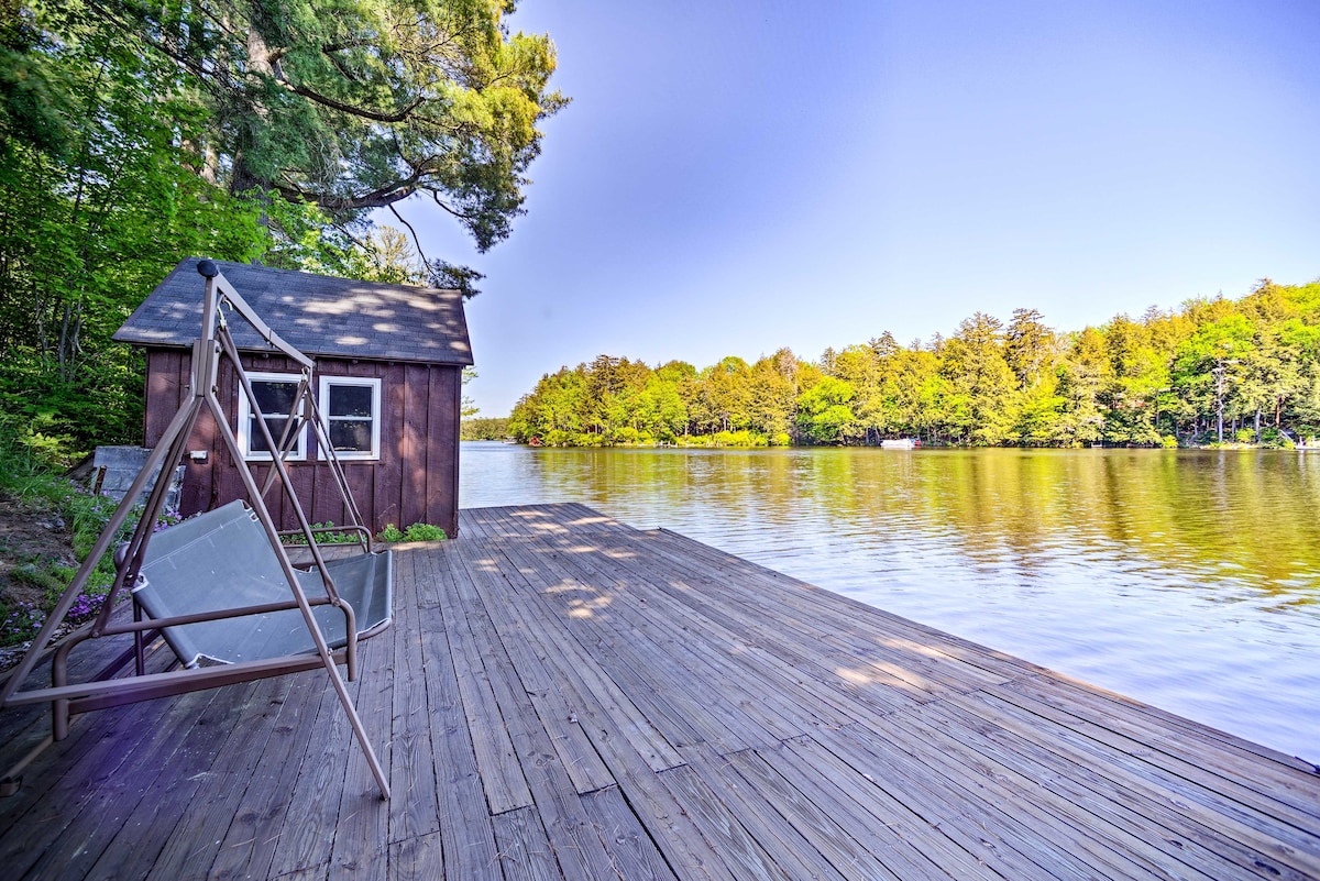 Lakefront Adirondacks Cabin w/Dock & Fire Pit