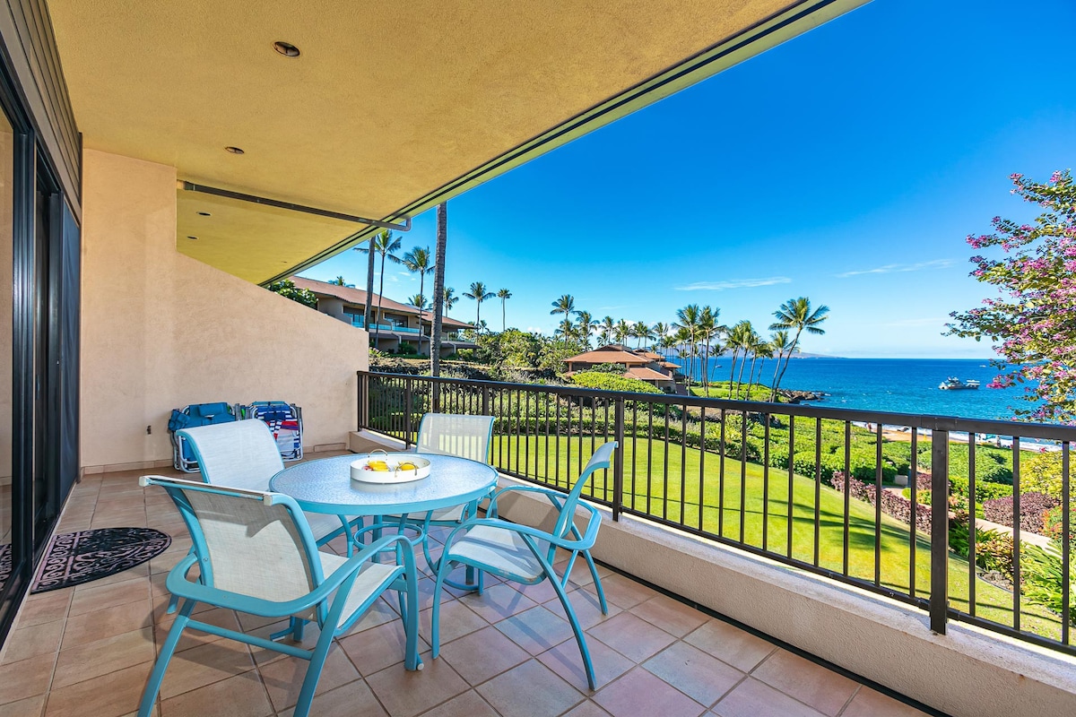 Ocean Front Views at Makena Surf A204!