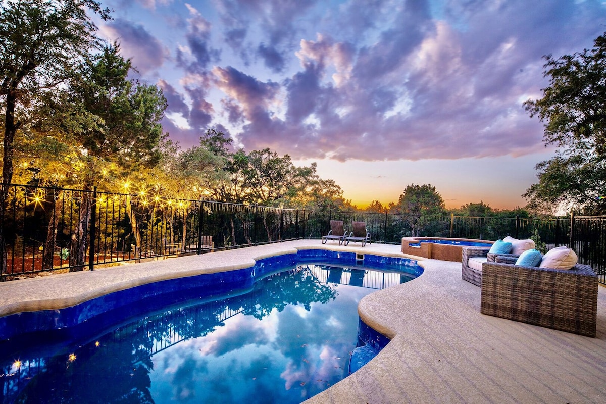 Hays Hideout - Pool and hot tub, on acreage!